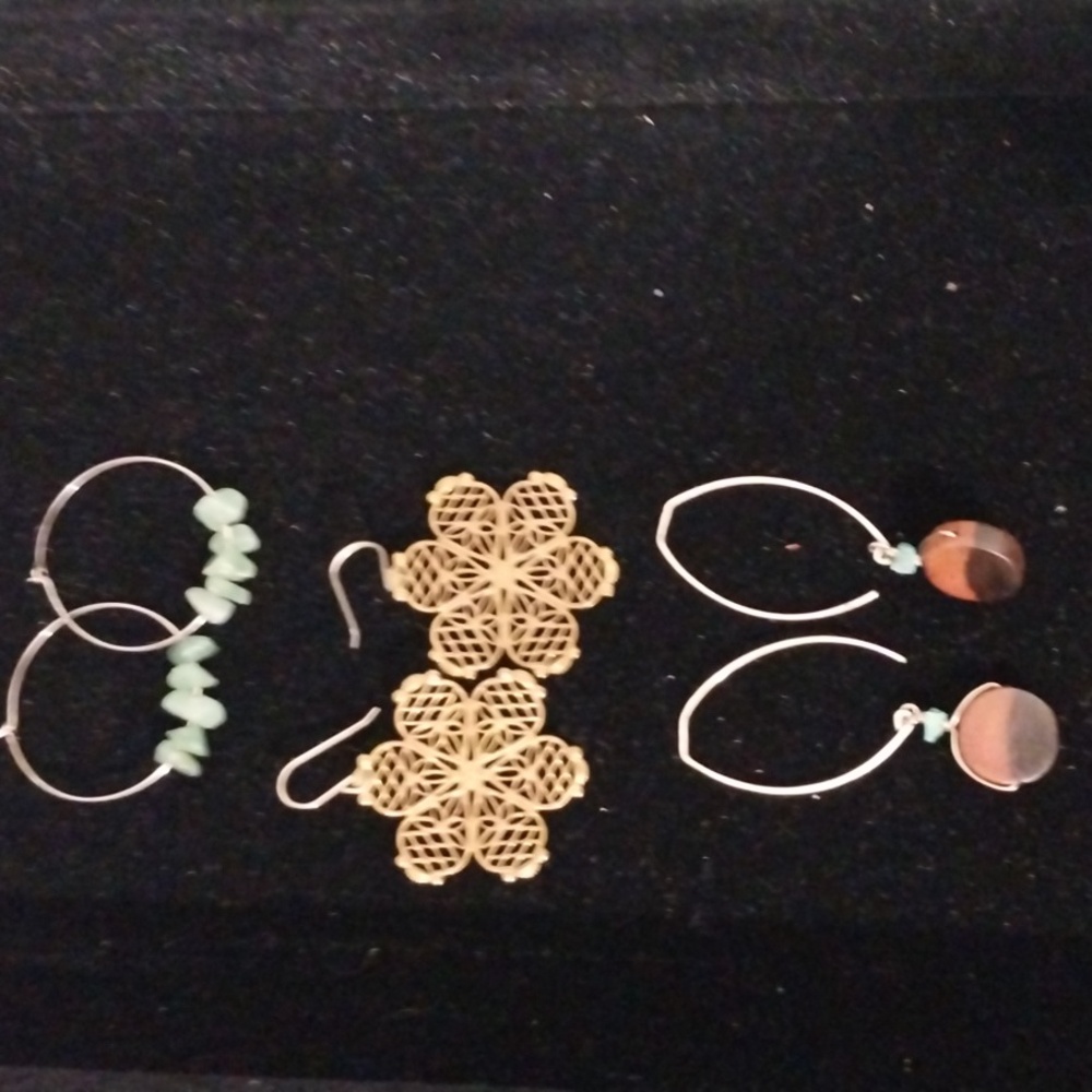 Set of 3 pairs earrings